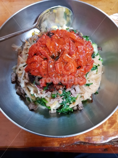 육회비빔밥,먹방,음식,육회,식사