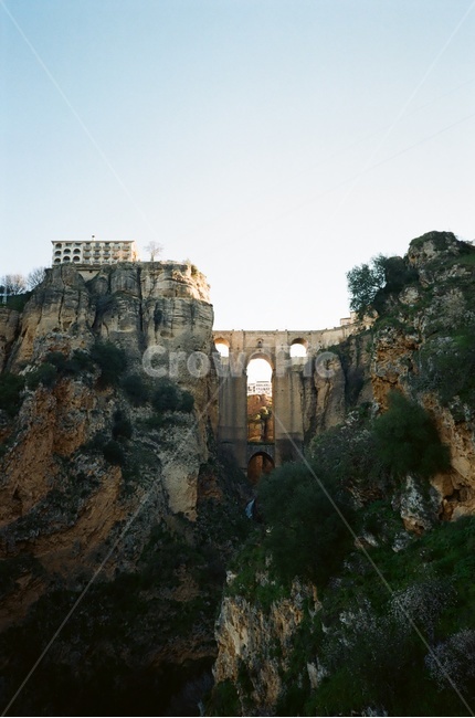 누에보다리,론다,스페인,필름사진,ronda,spain,랜드마크,landmark,tourist attraction,해외,외국,세계,foreign,oversea,world,세계랜드마크,해외랜드마크,외국랜드마크,world landmark,world tourist attraction,outdoors,옥외,nature,자연,cliff,낭떠러지