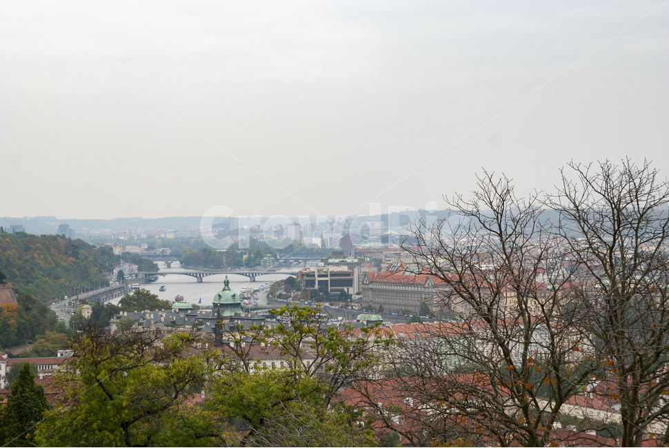 프라하,전경,빨간지붕,프라하시내,체코,praha,prague,흐린날