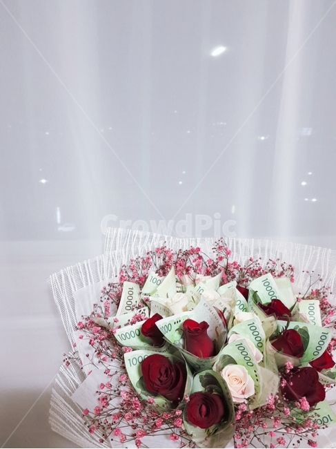 꽃다발,장미,돈,돈다발,꽃,기념일,꽃,flower,기념일,축하,anniversary,congratulation,celebrate,celebration