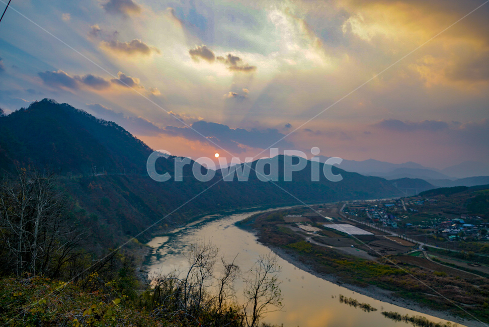 단양,일몰,노을,가을,풍경,자연,풍경,nature,landscape,한국자연풍경,한국자연경관,korea nature landscape,outdoors,옥외,mountain,산,mountain range,산맥