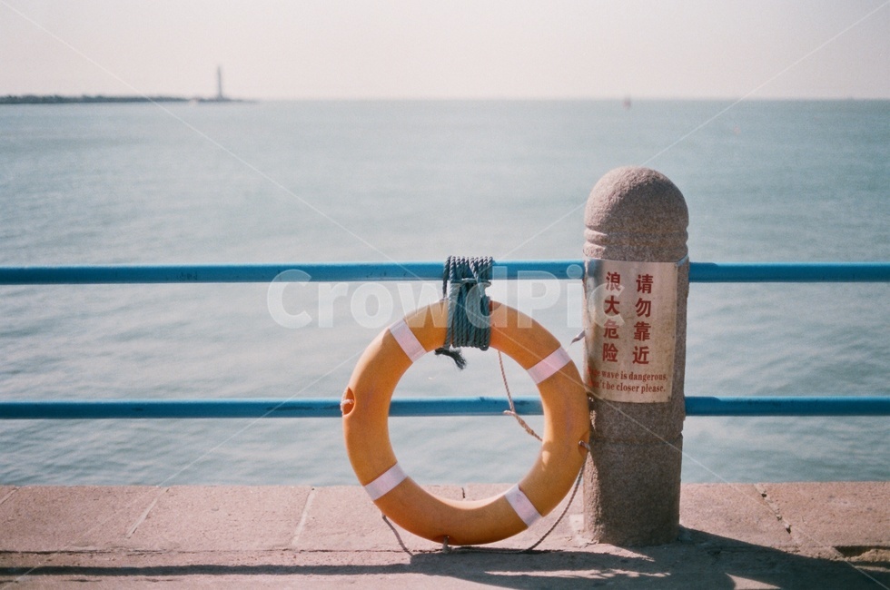 바다,부표,필름사진,구명환,lifering,sea