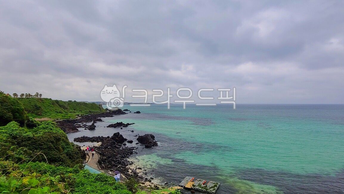 headland,Jeju,emerald color,nature,water,sea,promontory,ocean,outdoors,Wallpapers,small talk,walk