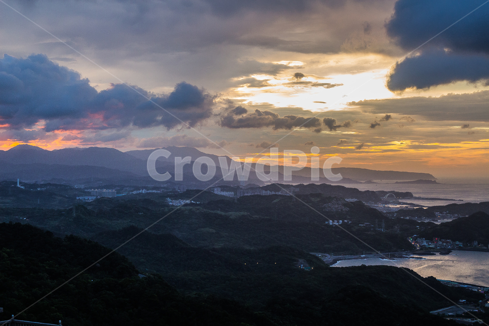 nature,자연,outdoors,옥외,산맥,mountainrange,산,mountain,scenery,풍경,대만,해질녘