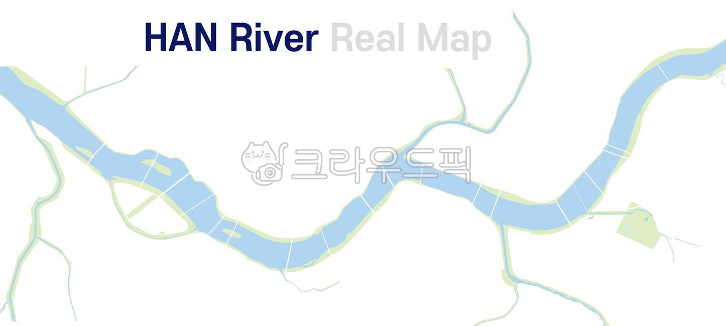 한강지도,한강,일러스트,map,한강다리,자전거도로,지도,리얼맵,맵소스