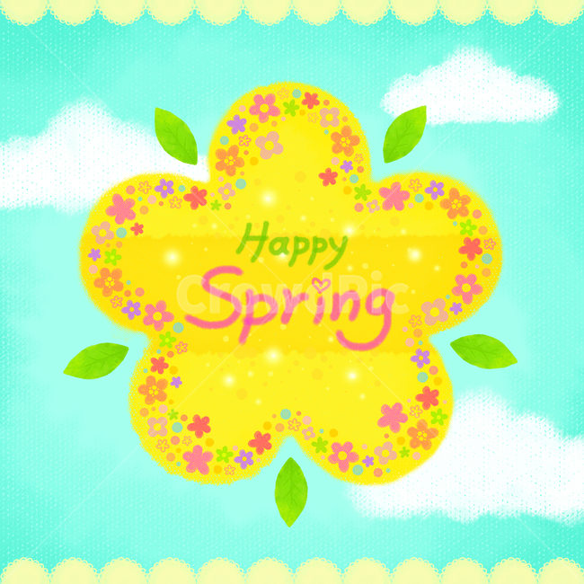 하늘,구름,꽃잎,꽃,나뭇잎,표지,감성,엽서,봄,봄,계절,spring,season,꽃,flower,그래픽,일러스트레이션,graphic,illustration,art,미술