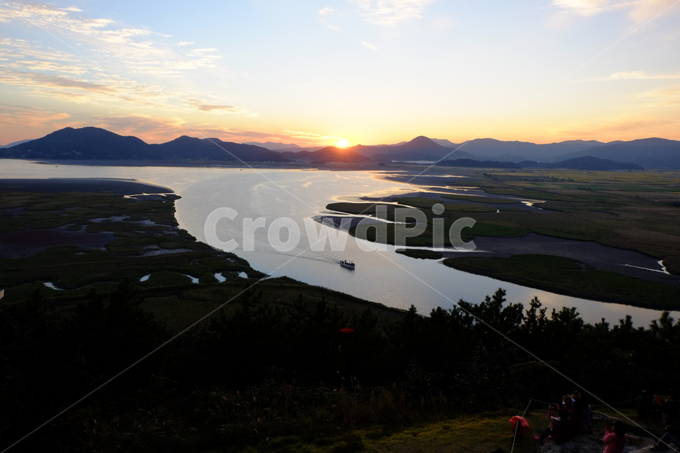 순천만,전망대,노을,갈대,순천,sunset,조각배
