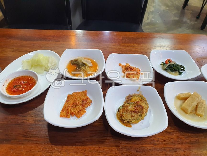 반찬, 반찬요리, 밑반찬, 식당, 한국요리, 사진,이미지,일러스트,캘리그라피 - SoheeManga작가