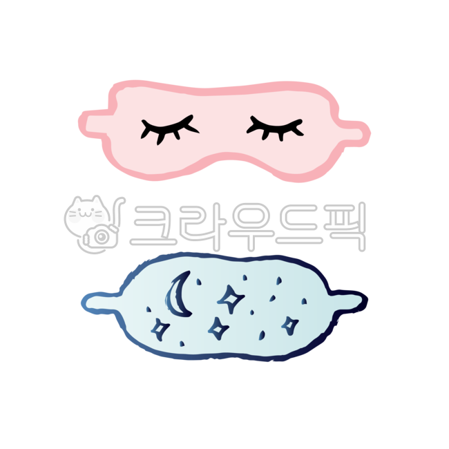 안대,눈가리개,눈,눈썹,달,별,건강,숙면,잠,도구,손그림,일러스트,다꾸,꾸밈소스,장식,데코,데코레이션,스티커,디자인,소스,누끼,png