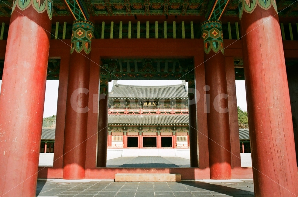 백제문화단지,부여백제문화단지,입구,백제,필름사진,랜드마크,landmark,tourist attraction,한국전통,한국문화,korean traditional,korean culture