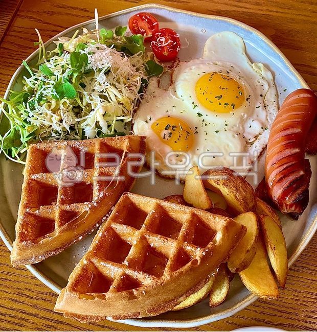 brunch,브런치,food,egg,와플