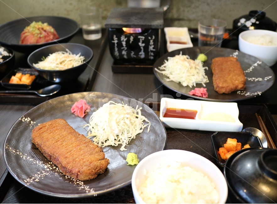 일식,규카츠,일본식,고기,음식,외식