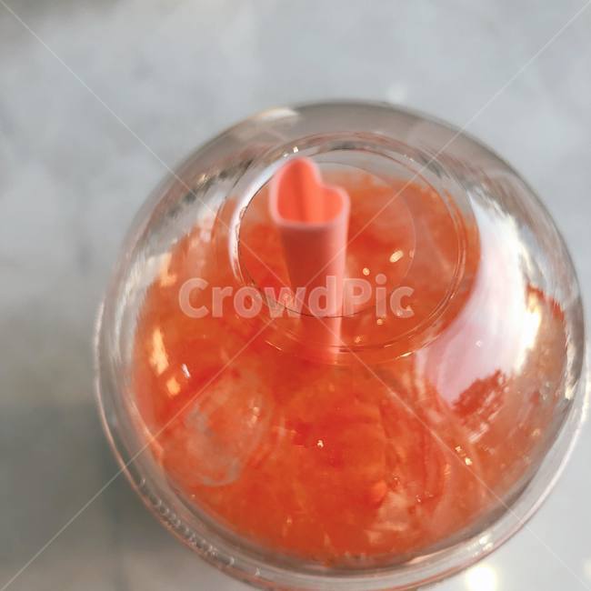 빨강,에이드,하트,하트빨대,얼음,여름,음료수,drink,beverage