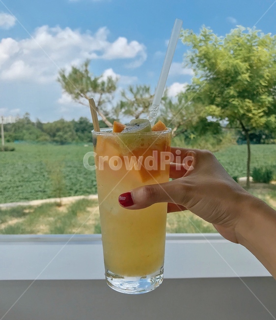복숭아에이드,에이드,카페,구름,음료,디저트,drink,cafe,음료수,drink,beverage