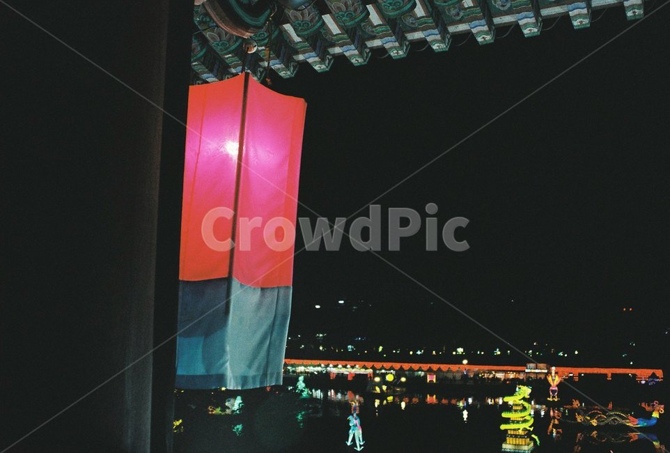 유등,야경,밤,한옥,처마,빛,축제,감성,한국전통,한국문화,korean traditional,korean culture