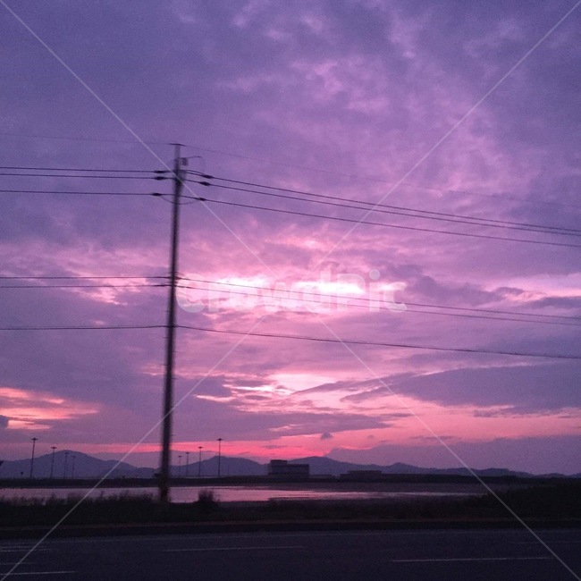 야경,하늘,노을,해질녘,보라색하늘,노을진하늘,보라색,자연,풍경,nature,landscape