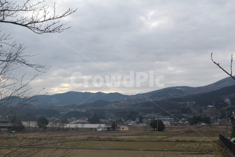 일본,유후인,유명한장소,온천,산배경