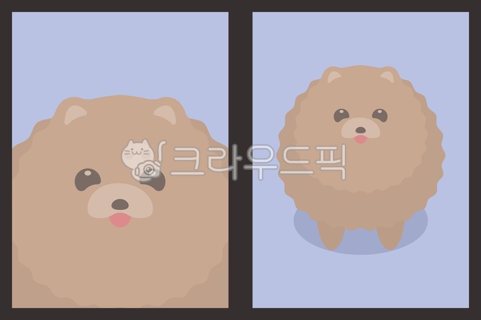 포메라니안,포메,반려견,개,강아지,정면,서있는,애견,반려동물,소형견,대형견,증명사진,귀여운,멍멍이,카툰,일러스트,스튜디오,캐릭터,벡터,vector,illustration,mammal,동물,포유류,animal