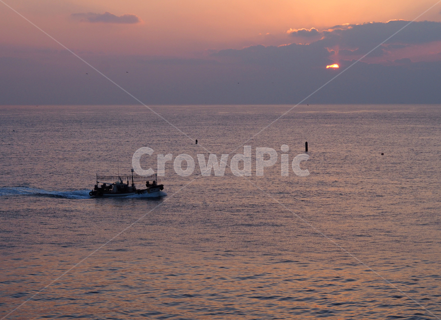 바다,sea,울릉도,여름바다,바닷가,ocean,평화,여름,파란,beach,coast,물,water,감성,노을,해질녘,배,오징어배,보트,일몰