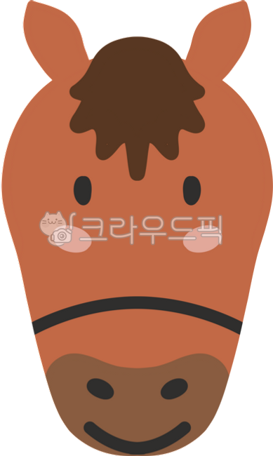 말,말얼굴,붉은말,말캐릭터,귀여운,동물,동물캐릭터,말띠,붉은말띠,동물얼굴,말머리,붉은말캐릭터