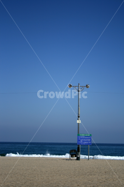해변,가로등,하늘,모래사장,바다,풍경,해변,바다,beach,sea