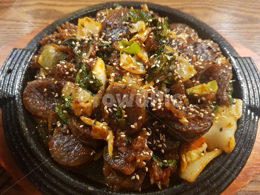 음식,술안주,안주거리,순대,순대볶음,볶음요리