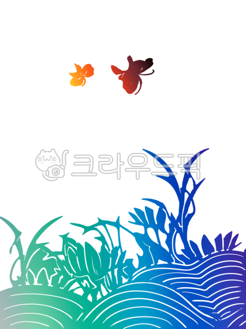 십장생,나비,전통문양,자개문양,일러스트,나비일러스트,불로초