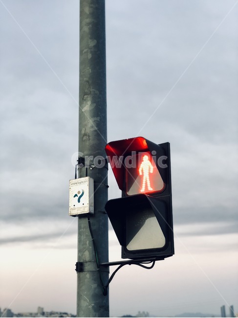 하늘,구름,한강,오후,가로등,빨간불,횡단보도,교통,교통수단,traffic,transportation