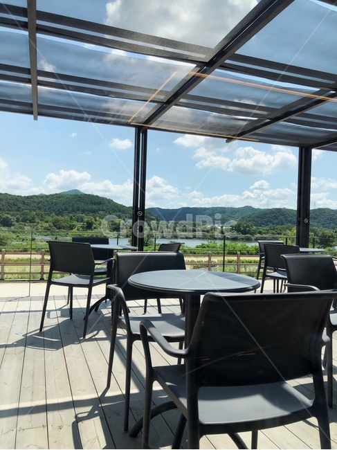 카페,풍경,테라스,cafe,terrace,하늘,sky