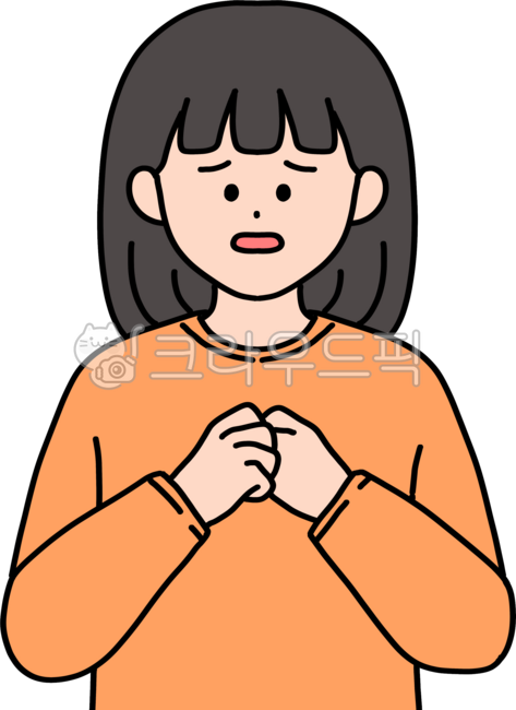 곤란한,난처한,걱정스러운,표정,감정,어쩔줄모르는,여자