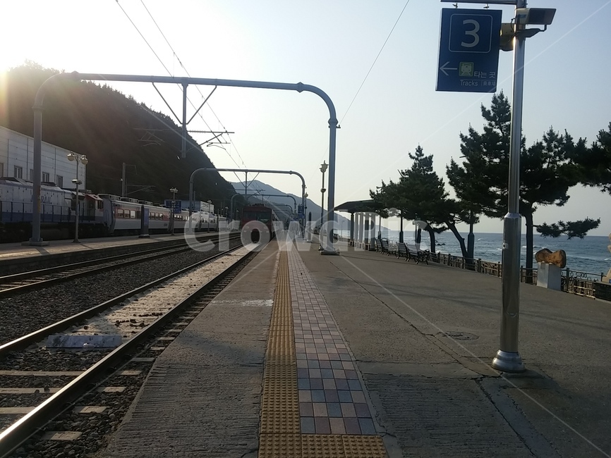 기차,정동진,기찻길,platform,플랫폼