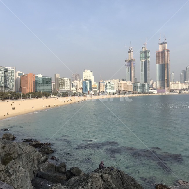 해운대,해운대도심,부산바다,skyline,바다