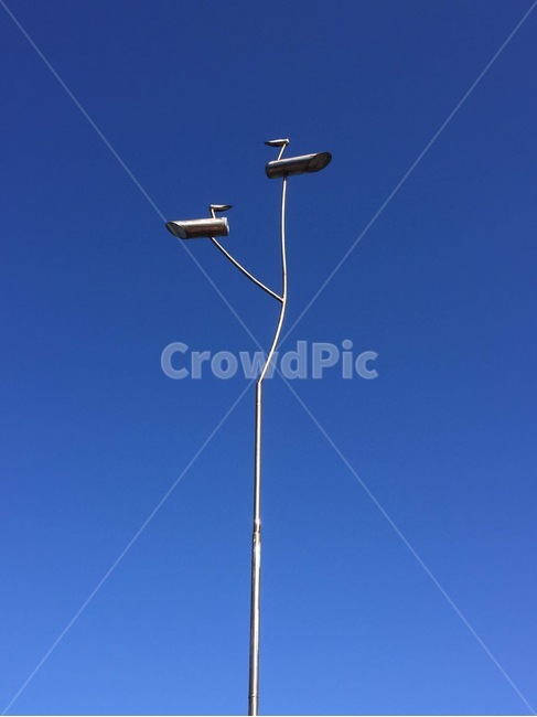 하늘,솟대,sky,blue,맑음,한국전통,한국문화,korean traditional,korean culture,조각상,동상,석상,조형물,statue,bronze statue,stone statue