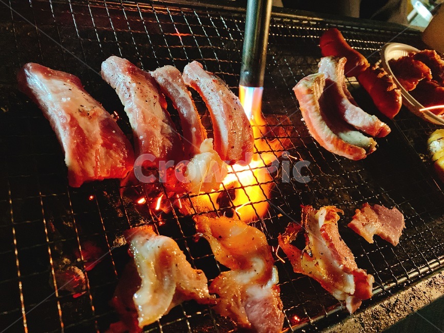 숯불,바베큐,쪽갈비,갈비,삼겹살,숯불바베큐,캠핑