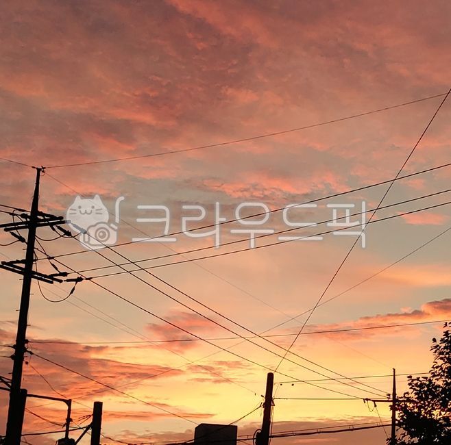전기선,전봇대,노을,노을과전봇대,전봇대전기선