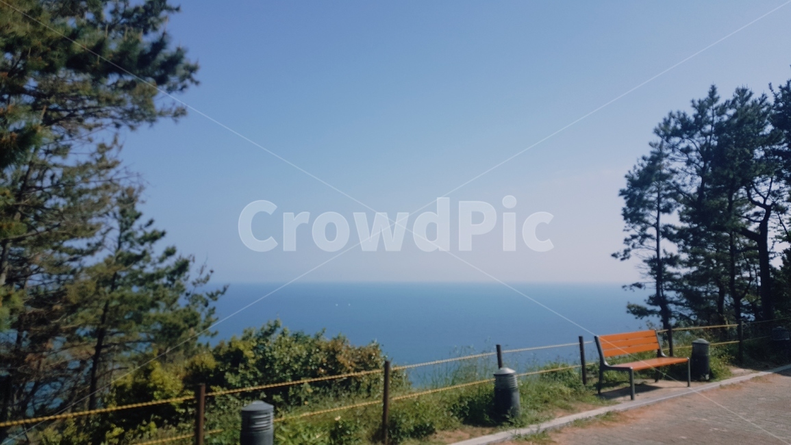 바다,나무,자연,의자,풍경,자연,풍경,nature,landscape,bench,벤치