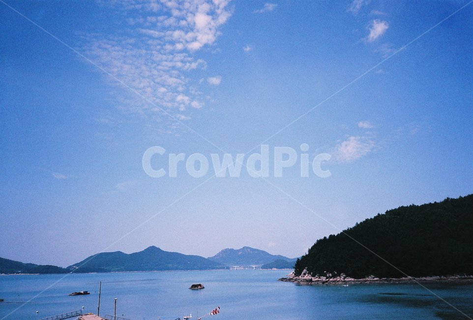 필름,필름사진,film,바다,sea,자연,nature,섬,island,나무