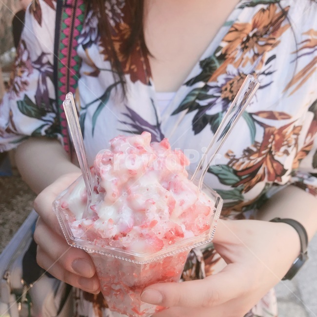 빙수,일본,일본여행,딸기빙수,아이스크림