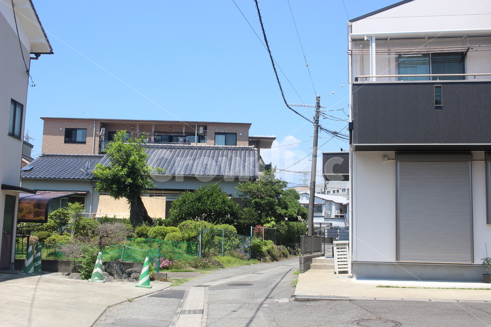 residential area,refreshing feeling,Japanese house,japan,Japanese building,house
