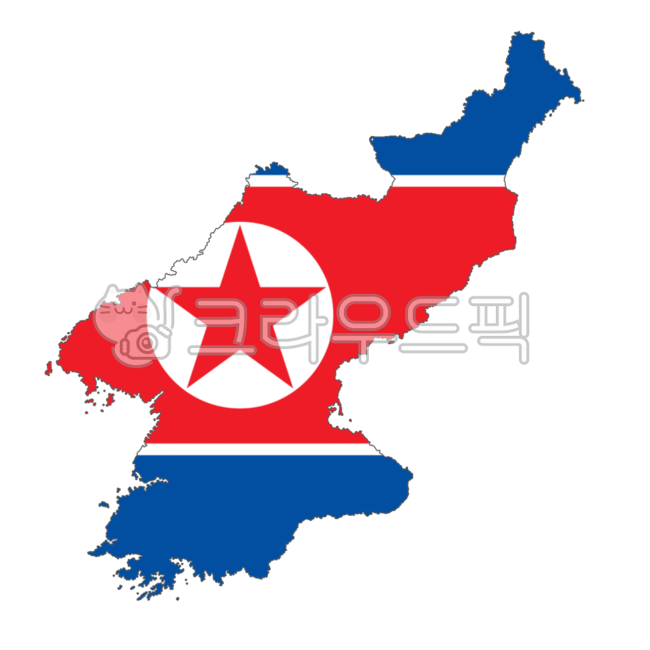 북한,조선민주주의인민공화국,분단,통일,지도,인공기,통일한국,통일자료