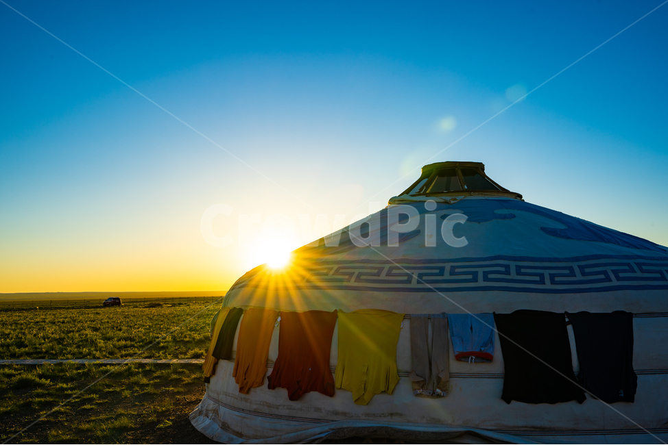 몽골,고비,게르,일출,몽골풍경,해외풍경,하늘,구름,mongolia,landscape,ger,sunrise,해외,외국,세계,foreign,oversea,world,건축물,건물외관,exterior,building,structure,architecture,construction