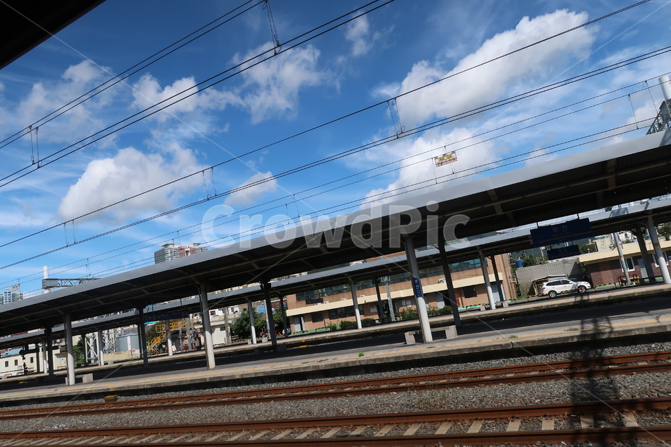 하늘,열차,풍경,날씨,train,blue,cloud