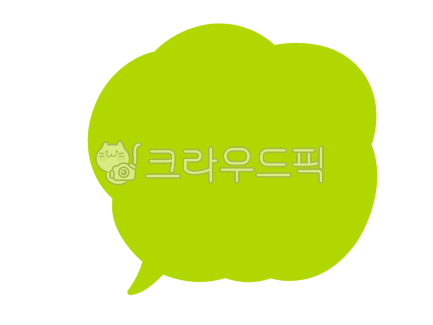 말풍선, 말풍선일러스트, 말풍선그림, 오른쪽말풍선, 구름말풍선, 사진,이미지,일러스트,캘리그라피 - JIU작가