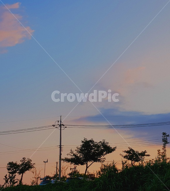 하늘,노을,구름,sky,cloud