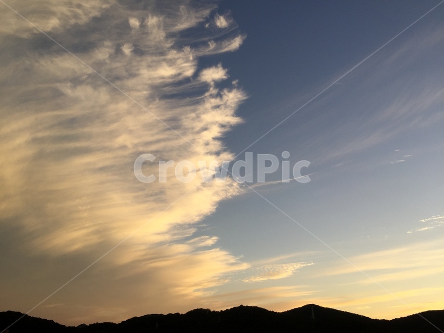 풍경,산,구름,노을,하늘,자연,풍경,nature,landscape,outdoors,옥외,sky