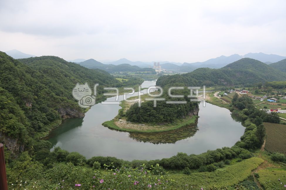 Korean Peninsula Topography,Korean Peninsula,Yeongwol,Gangwon-do,Observatory,River,Mountain,Nature