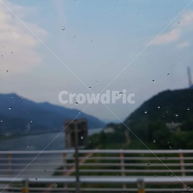 버스,창가,비,풍경,빗방울,비내리는날,유리창