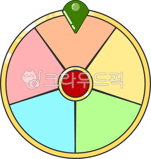 룰렛, 찬스, 돌림판, 추첨, 행운, 사진,이미지,일러스트,캘리그라피 - bongbonggu작가