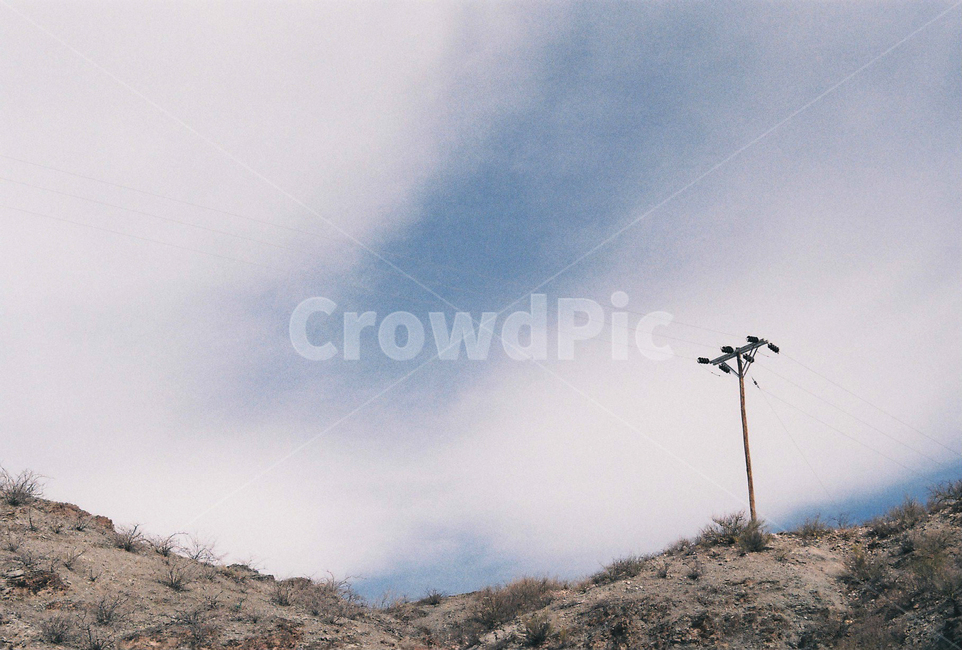자연,nature,산,mountain,하늘,전봇대