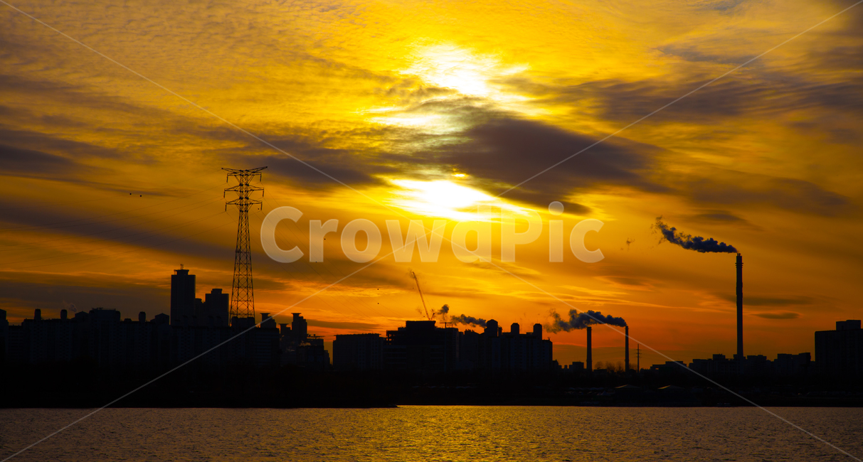 일상,풍경,노을,치츠팩토리,한강,실루엣,그림자,silhouette,shadow,산업,industry,industrial,제조업,manufacturing business,manufacturing industry